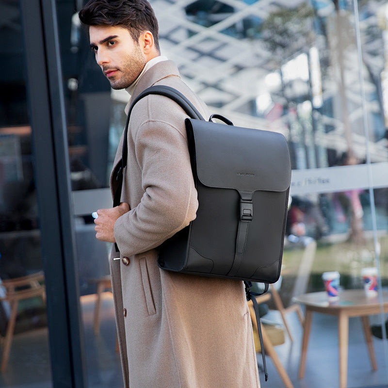 Mens Fashion Casual Magnetic Buckle Shoulder Bag - ZenWearables