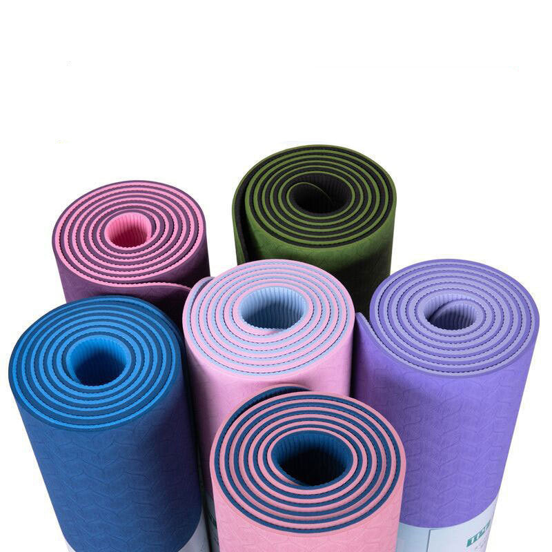 Yoga Mat Two-Color 6Mm Posture Line Yoga Mat Fitness Mat - ZenWearables