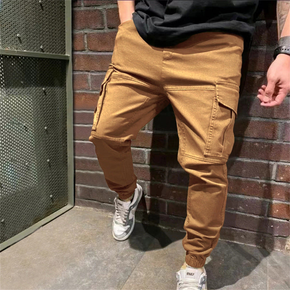 Mens Sports Pants With Pockets Casual Cargo Trousers - ZenWearables