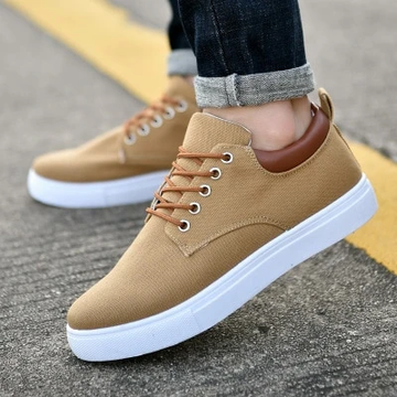 Breathable mens casual canvas sport shoes - ZenWearables