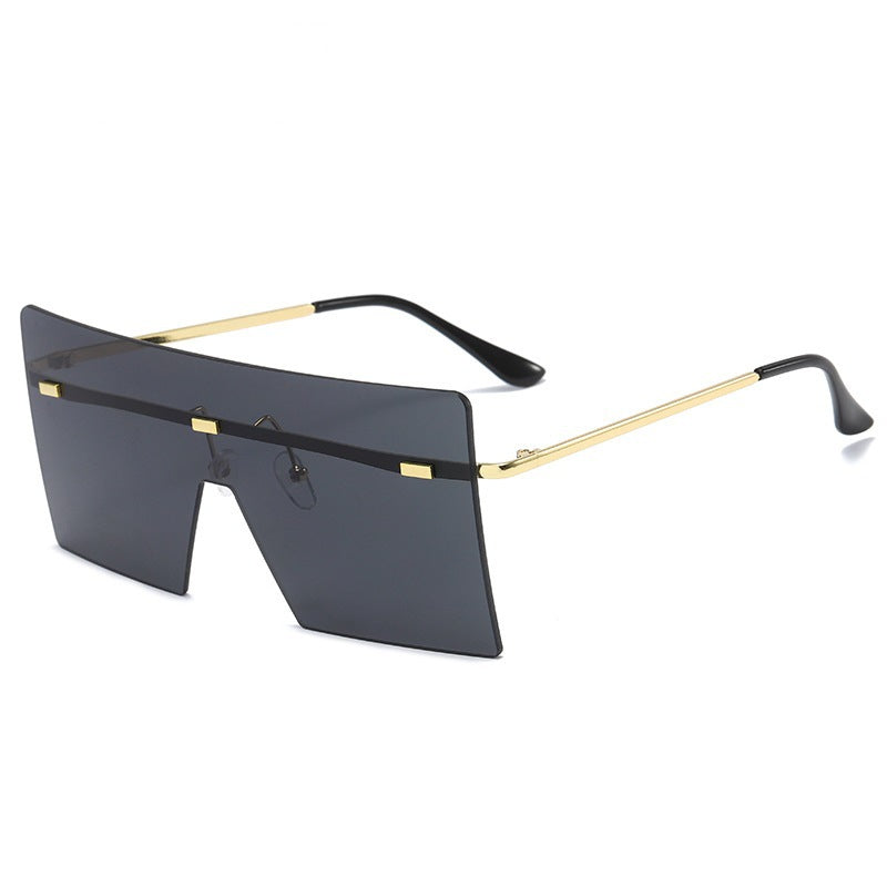 Vintage Oversized Square Rimless Sunglasses Women Luxury - ZenWearables