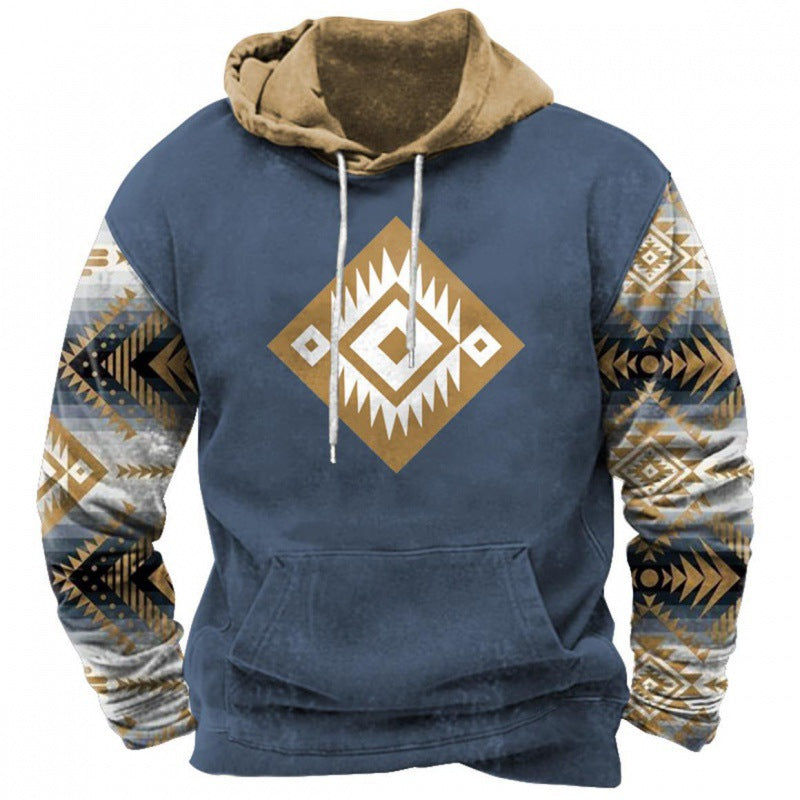 Fashion Trendy Printed Hoodie Men - ZenWearables