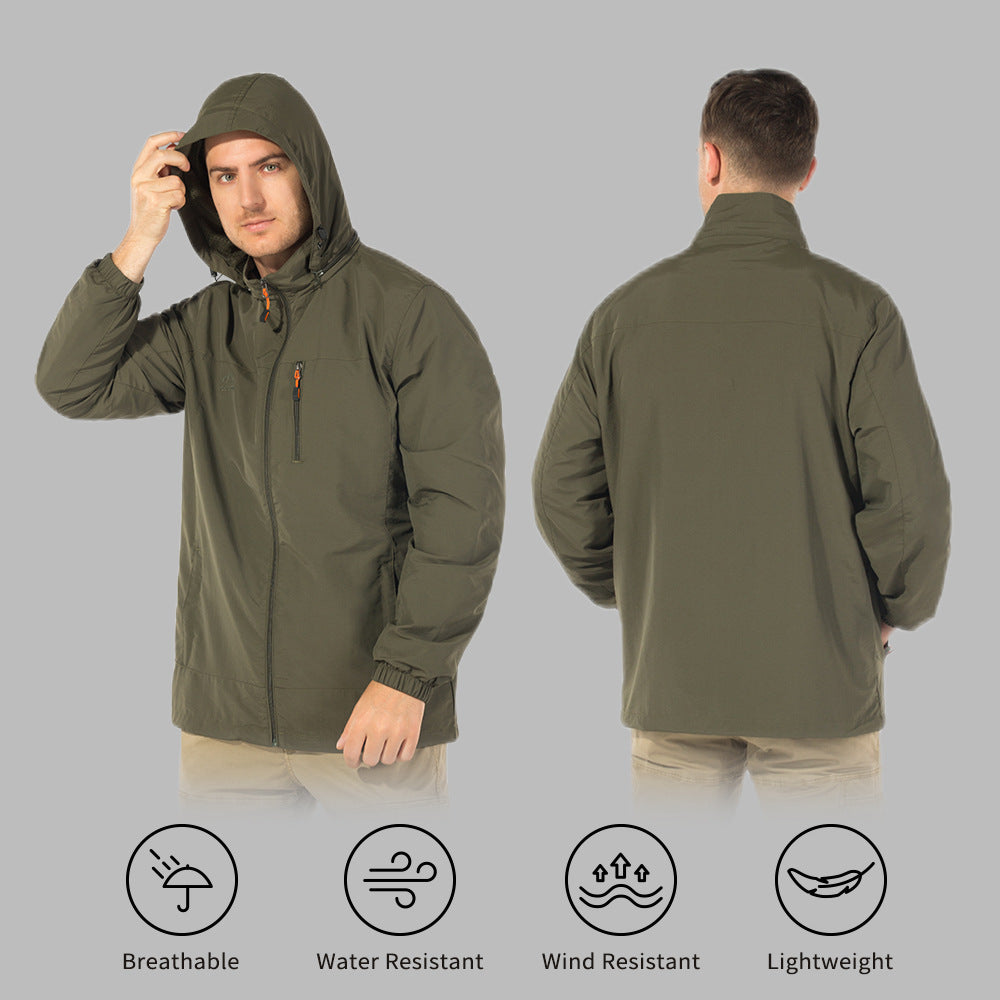 Men's Breathable Windbreaker Oversized Jacket - ZenWearables