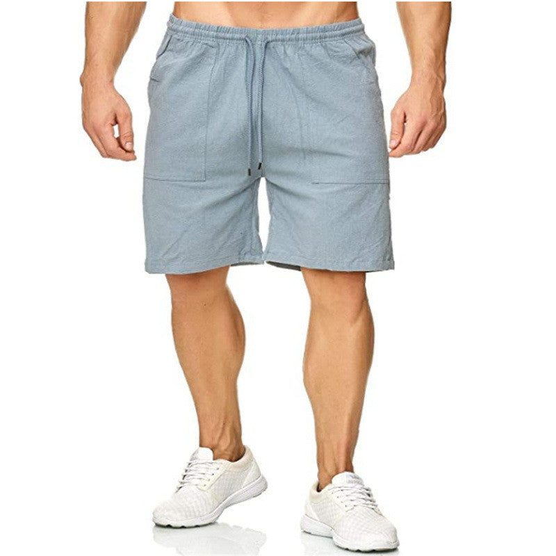 Men's Sports And Leisure Cotton And Linen Shorts Men - ZenWearables